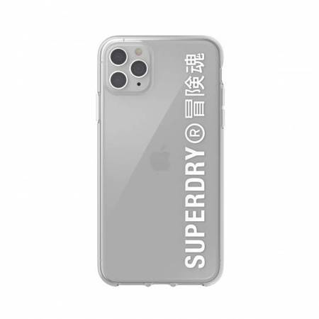 SUPERDRY SNAP CASE CLEAR IPHONE 11 PRO MAX TRANSPARENT / WHITE 