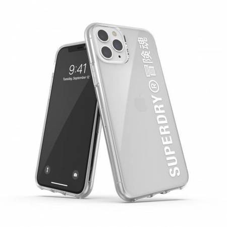 SUPERDRY SNAP CASE CLEAR IPHONE 11 PRO TRANSPARENT / WHITE