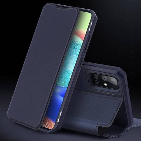 [PO ZWROCIE] DUX DUCIS Skin X kabura etui pokrowiec z klapką Samsung Galaxy A71 5G niebieski