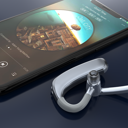 Dudao U4XS biznesowy zestaw słuchawkowy słuchawka bezprzewodowa bluetooth 5.0 szara (U4XS-gray)