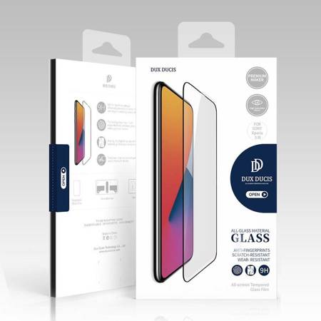 Dux Ducis 10D Tempered Glass wytrzymałe szkło hartowane 9H na cały ekran z ramką Sony Xperia 5 III czarny (case friendly)